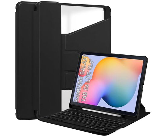 Чехол для планшета BeCover 360° Rotatable + Keyboard Samsung Tab S6 Lite 10.4 P610/P613/P615/P619 Black (712404)