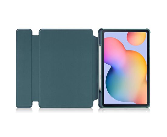 Чехол для планшета BeCover 360° Rotatable + Keyboard Samsung Tab S6 Lite 10.4 P610/P613/P615/P619 Dark Green (712406), изображение 3 Чехол для планшета BeCover 360° Rotatable + Keyboard Samsung Tab S6 Lite 10.4 P610/P613/P615/P619 Dark Green (712406), изображение 3