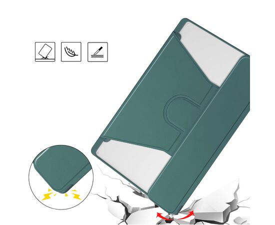Чехол для планшета BeCover 360° Rotatable + Keyboard Samsung Tab S6 Lite 10.4 P610/P613/P615/P619 Dark Green (712406), изображение 6 Чехол для планшета BeCover 360° Rotatable + Keyboard Samsung Tab S6 Lite 10.4 P610/P613/P615/P619 Dark Green (712406), изображение 6
