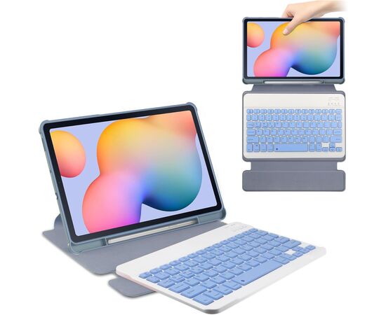 Чехол для планшета BeCover 360° Rotatable + Keyboard Samsung Tab S6 Lite 10.4 P610/P613/P615/P619 Purple (712409), изображение 2 Чехол для планшета BeCover 360° Rotatable + Keyboard Samsung Tab S6 Lite 10.4 P610/P613/P615/P619 Purple (712409), изображение 2