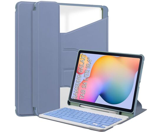 Чохол до планшета BeCover 360° Rotatable + Keyboard Samsung Tab S6 Lite 10.4 P610/P613/P615/P619 Purple (712409)