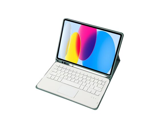 Чехол для планшета BeCover Keyboard+TouchPad Apple iPad 10.9" 2022 Dark Green (712377), изображение 3 Чехол для планшета BeCover Keyboard+TouchPad Apple iPad 10.9" 2022 Dark Green (712377), изображение 3