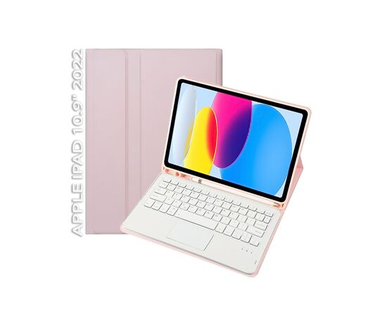 Чохол до планшета BeCover Keyboard+TouchPad Apple iPad 10.9" 2022 Pink (712379)