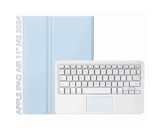 Чохол до планшета BeCover Keyboard+TouchPad Apple iPad Air 11" M2 2024 Light Blue (712598)