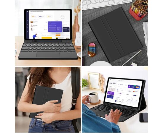 Чохол до планшета BeCover Keyboard+TouchPad Samsung Tab A9 Plus SM-X210/SM-X215/SM-X216 11.0" Black (712411), зображення 6 Чохол до планшета BeCover Keyboard+TouchPad Samsung Tab A9 Plus SM-X210/SM-X215/SM-X216 11.0" Black (712411), зображення 6