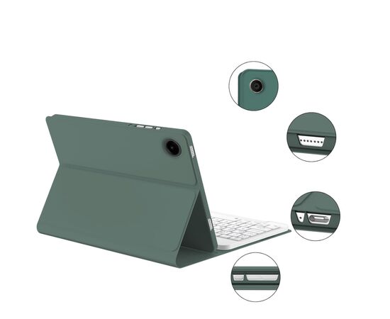 Чехол для планшета BeCover Keyboard+TouchPad Samsung Tab A9 Plus SM-X210/SM-X215/SM-X216 11.0" Dark Green (712413), изображение 5