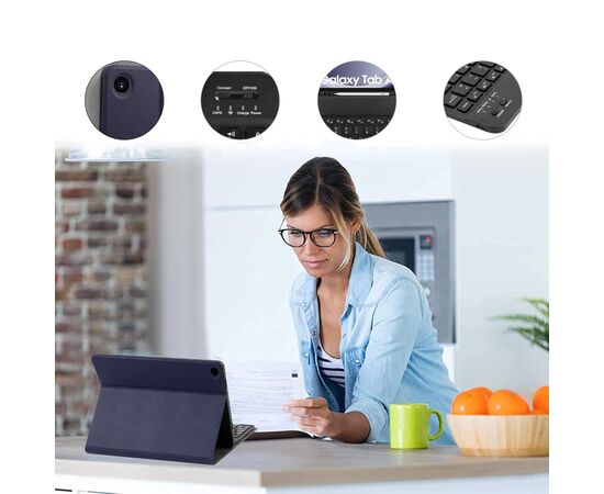 Чехол для планшета BeCover Keyboard+TouchPad Samsung Tab A9 Plus SM-X210/SM-X215/SM-X216 11.0" Deep Blue (712412), изображение 3