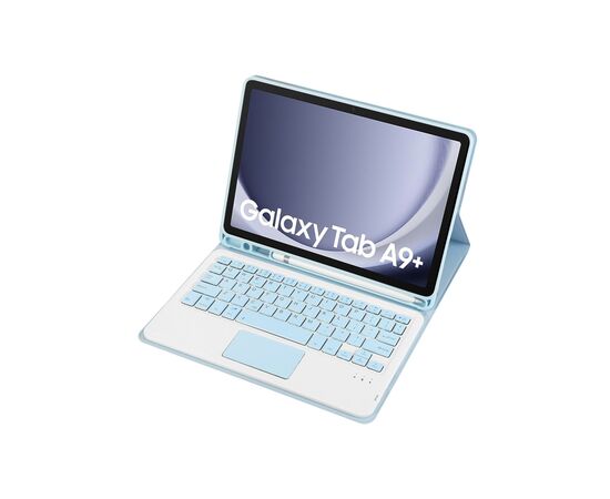 Чохол до планшета BeCover Keyboard+TouchPad Samsung Tab A9 Plus SM-X210/SM-X215/SM-X216 11.0" Light Blue (712414), зображення 4 Чохол до планшета BeCover Keyboard+TouchPad Samsung Tab A9 Plus SM-X210/SM-X215/SM-X216 11.0" Light Blue (712414), зображення 4