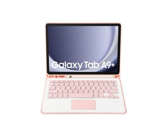Чехол для планшета BeCover Keyboard+TouchPad Samsung Tab A9 Plus SM-X210/SM-X215/SM-X216 11.0" Pink (712415), изображение 3 Чехол для планшета BeCover Keyboard+TouchPad Samsung Tab A9 Plus SM-X210/SM-X215/SM-X216 11.0" Pink (712415), изображение 3