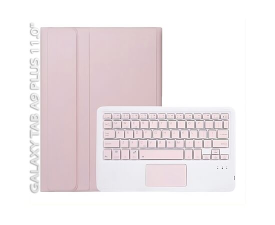 Чехол для планшета BeCover Keyboard+TouchPad Samsung Tab A9 Plus SM-X210/SM-X215/SM-X216 11.0" Pink (712415)