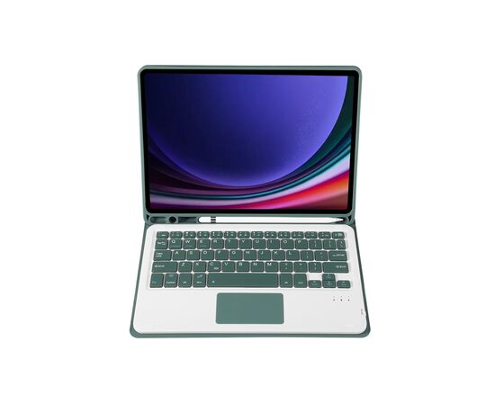 Чехол для планшета BeCover Keyboard+TouchPad Samsung Tab S9 (SM-X710/SM-X716)/S9 FE (SM-X510/SM-X516B) 11.0" Dark Green (712419), изображение 3 Чехол для планшета BeCover Keyboard+TouchPad Samsung Tab S9 (SM-X710/SM-X716)/S9 FE (SM-X510/SM-X516B) 11.0" Dark Green (712419), изображение 3
