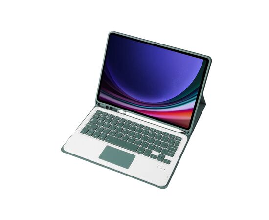 Чехол для планшета BeCover Keyboard+TouchPad Samsung Tab S9 (SM-X710/SM-X716)/S9 FE (SM-X510/SM-X516B) 11.0" Dark Green (712419), изображение 4 Чехол для планшета BeCover Keyboard+TouchPad Samsung Tab S9 (SM-X710/SM-X716)/S9 FE (SM-X510/SM-X516B) 11.0" Dark Green (712419), изображение 4