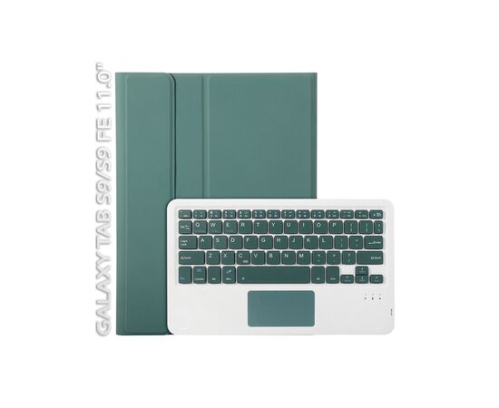 Чохол до планшета BeCover Keyboard+TouchPad Samsung Tab S9 (SM-X710/SM-X716)/S9 FE (SM-X510/SM-X516B) 11.0" Dark Green (712419)