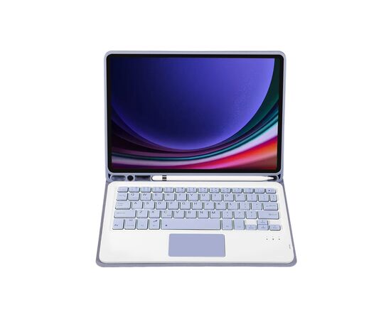 Чохол до планшета BeCover Keyboard+TouchPad Samsung Tab S9 (SM-X710/SM-X716)/S9 FE (SM-X510/SM-X516B) 11.0" Purple (712422), зображення 3 Чохол до планшета BeCover Keyboard+TouchPad Samsung Tab S9 (SM-X710/SM-X716)/S9 FE (SM-X510/SM-X516B) 11.0" Purple (712422), зображення 3