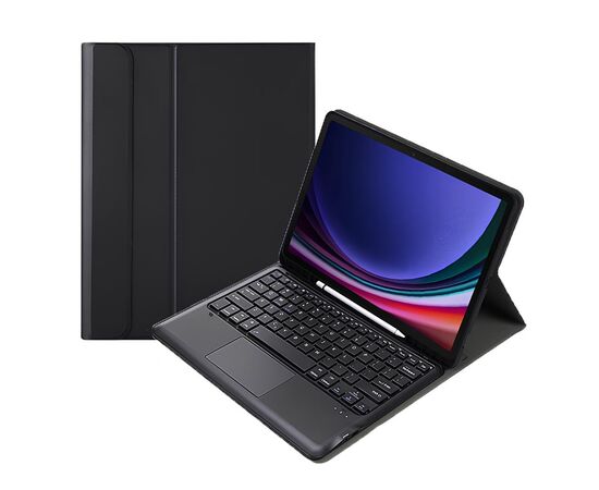 Чехол для планшета BeCover Keyboard+TouchPad Samsung Tab S9 Plus (SM-X810/SM-X816)/S9 FE Plus (SM-X610/SM-X616) 12.4" Black (712368), изображение 6 Чехол для планшета BeCover Keyboard+TouchPad Samsung Tab S9 Plus (SM-X810/SM-X816)/S9 FE Plus (SM-X610/SM-X616) 12.4" Black (712368), изображение 6