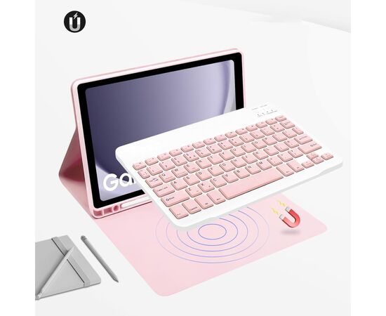 Чехол для планшета BeCover Keyboard Samsung Tab A9 SM-X115 8.7" Pink (712359), изображение 5 Чехол для планшета BeCover Keyboard Samsung Tab A9 SM-X115 8.7" Pink (712359), изображение 5