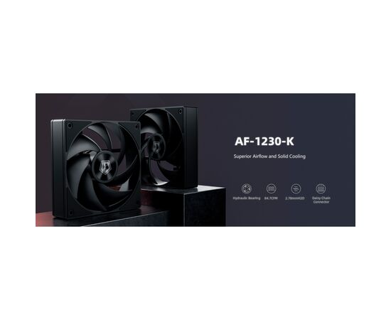 Кулер для корпуса ID-Cooling AF-1230-K, изображение 6 Кулер для корпуса ID-Cooling AF-1230-K, изображение 6