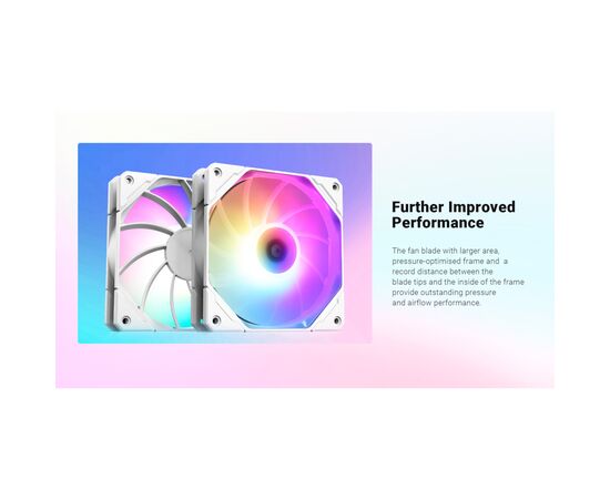 Кулер для корпуса ID-Cooling TF-12025-PRO ARGB REVERSE WHITE, изображение 11 Кулер для корпуса ID-Cooling TF-12025-PRO ARGB REVERSE WHITE, изображение 11