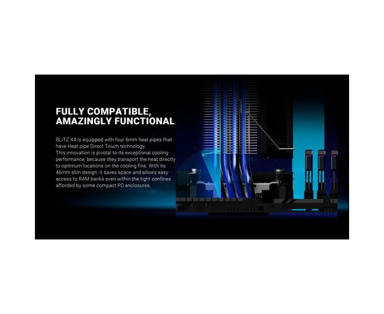Кулер для процессора ID-Cooling BLITZ X4, изображение 10 Кулер для процессора ID-Cooling BLITZ X4, изображение 10