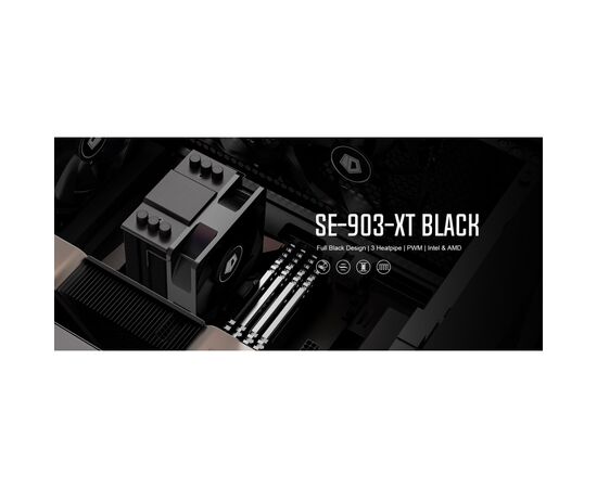 Кулер до процесора ID-Cooling SE-903-XT Black, зображення 9 Кулер до процесора ID-Cooling SE-903-XT Black, зображення 9