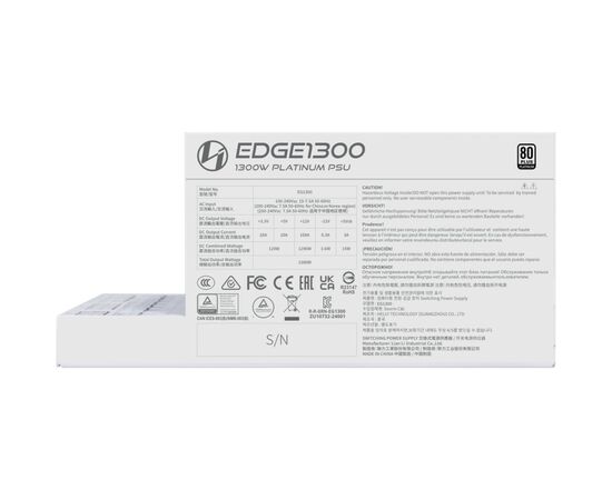 Блок живлення Lian Li 1300W EDGE1300 White (G9P.EG1300.WE00.EU), зображення 3 Блок живлення Lian Li 1300W EDGE1300 White (G9P.EG1300.WE00.EU), зображення 3