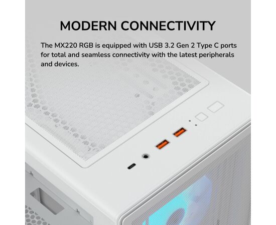 Корпус Cougar MX220 RGB White, изображение 12 Корпус Cougar MX220 RGB White, изображение 12