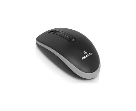 Мышка REAL-EL RM-455W Wireless/Bluetooth Black/Gray (EL123200047), изображение 8 Мышка REAL-EL RM-455W Wireless/Bluetooth Black/Gray (EL123200047), изображение 8