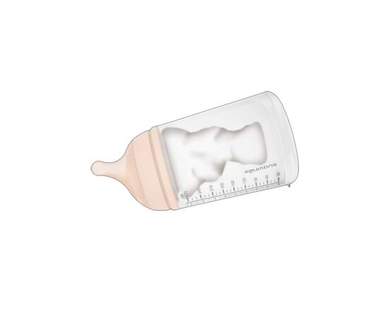 Набор для кормления новорожденных Suavinex Zero. Zero Beige (бутылка 180 мл + пустышка) (308426), изображение 4 Набор для кормления новорожденных Suavinex Zero. Zero Beige (бутылка 180 мл + пустышка) (308426), изображение 4