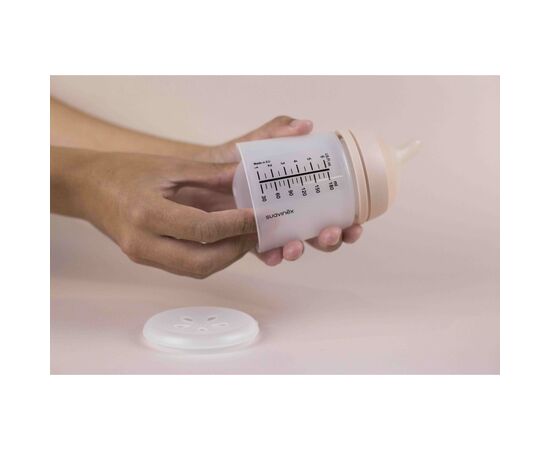 Набор для кормления новорожденных Suavinex Zero. Zero Beige (бутылка 180 мл + пустышка) (308426), изображение 6 Набор для кормления новорожденных Suavinex Zero. Zero Beige (бутылка 180 мл + пустышка) (308426), изображение 6