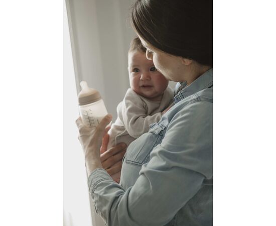 Бутылочка для кормления Suavinex Zero. Zero Beige 180 мл, медленный поток (308413), изображение 4