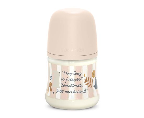 Пляшечка для годування Suavinex Wonderland 150 мл, фізіологічна, повільний потік, рожева (308744), зображення 2 Пляшечка для годування Suavinex Wonderland 150 мл, фізіологічна, повільний потік, рожева (308744), зображення 2