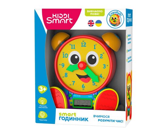 Интерактивная игрушка Kiddi Smart двуязычная обучающая - Smart-часы (407752-43), изображение 2 Интерактивная игрушка Kiddi Smart двуязычная обучающая - Smart-часы (407752-43), изображение 2
