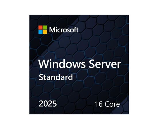 ПЗ для сервера Microsoft Windows Server 2025 Standard 16 Core англ, ОЕМ на DVD носії (EP2-25187)