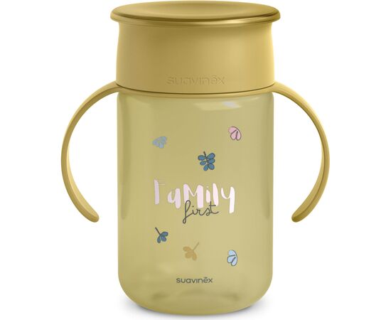 Поильник-непроливайка Suavinex Bear Family 340 мл +12 мес. желтая (402648), изображение 2