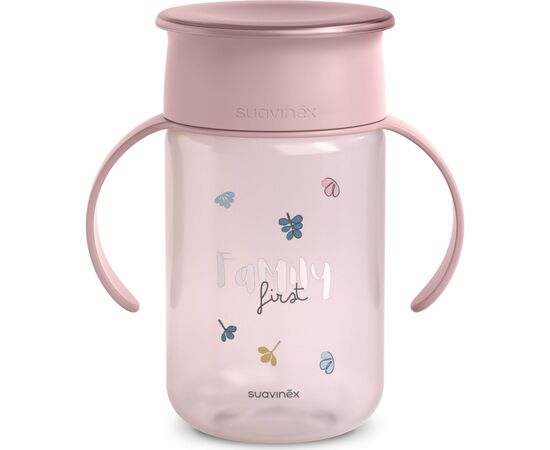 Поильник-непроливайка Suavinex Bear Family 340 мл +12 мес. розовая (402646), изображение 2 Поильник-непроливайка Suavinex Bear Family 340 мл +12 мес. розовая (402646), изображение 2