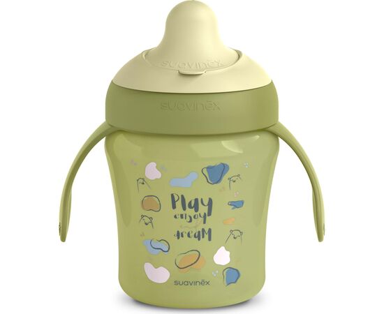 Поильник-непроливайка Suavinex Bear Family чашка с носиком, 200 мл +6 мес. зеленая (402643), изображение 2 Поильник-непроливайка Suavinex Bear Family чашка с носиком, 200 мл +6 мес. зеленая (402643), изображение 2