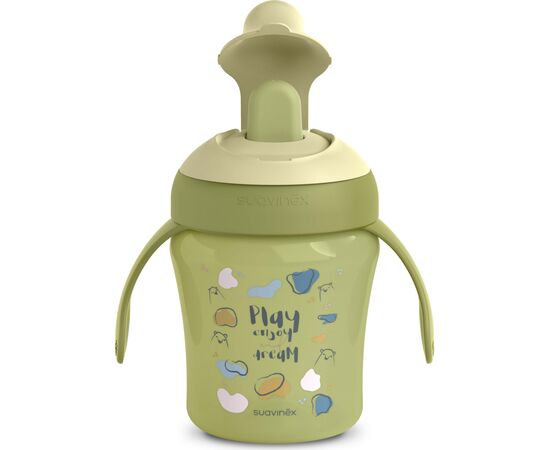 Поильник-непроливайка Suavinex Bear Family чашка с носиком, 200 мл +6 мес. зеленая (402643), изображение 3 Поильник-непроливайка Suavinex Bear Family чашка с носиком, 200 мл +6 мес. зеленая (402643), изображение 3