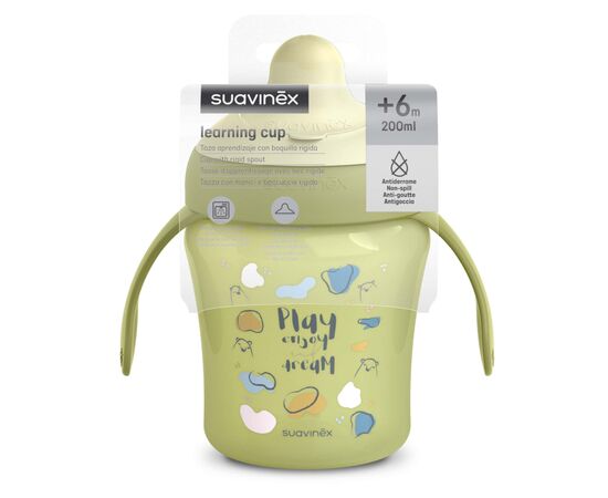 Поильник-непроливайка Suavinex Bear Family чашка с носиком, 200 мл +6 мес. зеленая (402643), изображение 4 Поильник-непроливайка Suavinex Bear Family чашка с носиком, 200 мл +6 мес. зеленая (402643), изображение 4