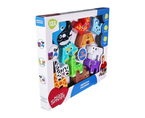 Развивающая игрушка Kiddi Smart Зверушки-пазлики (4562-KS), изображение 10 Развивающая игрушка Kiddi Smart Зверушки-пазлики (4562-KS), изображение 10