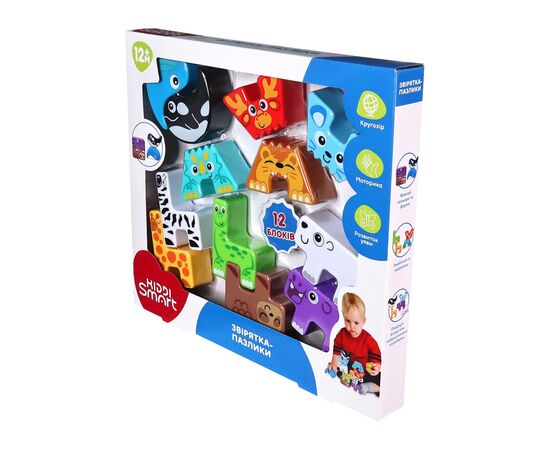 Развивающая игрушка Kiddi Smart Зверушки-пазлики (4562-KS), изображение 8 Развивающая игрушка Kiddi Smart Зверушки-пазлики (4562-KS), изображение 8
