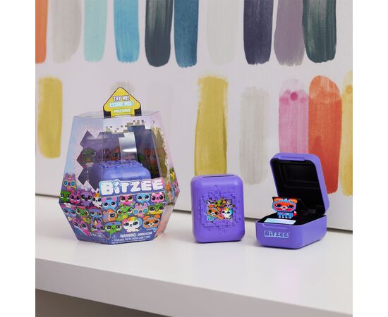 Интерактивная игрушка Bitzee с цифровыми героями - Мои пиксельные любимцы (фиолетовая) (6067790), изображение 4