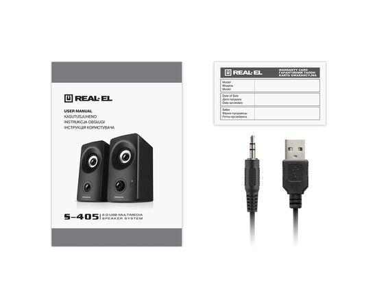 Акустическая система REAL-EL S-405 USB Black (EL121100016), изображение 8