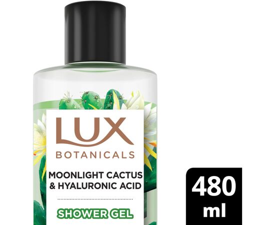 Гель для душа Lux Botanicals Кактус и гиалуроновая кислота 480 мл (8720181499845), изображение 3 Гель для душа Lux Botanicals Кактус и гиалуроновая кислота 480 мл (8720181499845), изображение 3
