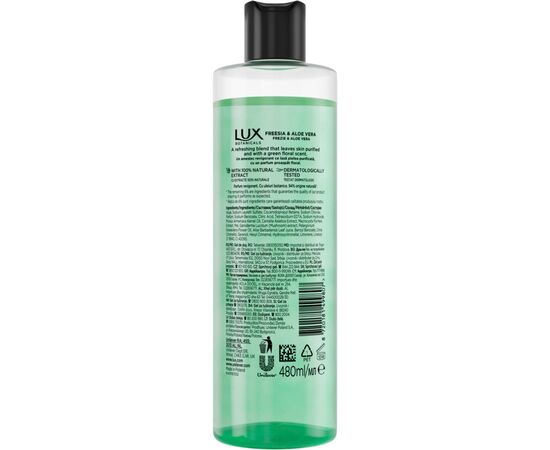 Гель для душа Lux Botanicals Фрезия и алоэ вера 480 мл (8720181499807), изображение 2 Гель для душа Lux Botanicals Фрезия и алоэ вера 480 мл (8720181499807), изображение 2