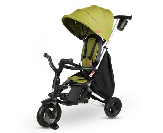 Детский велосипед QPlay Nova+ Rubber складной трехколесный Gold Mat - Military Green (S700-13Nova+RubberGreenGo)