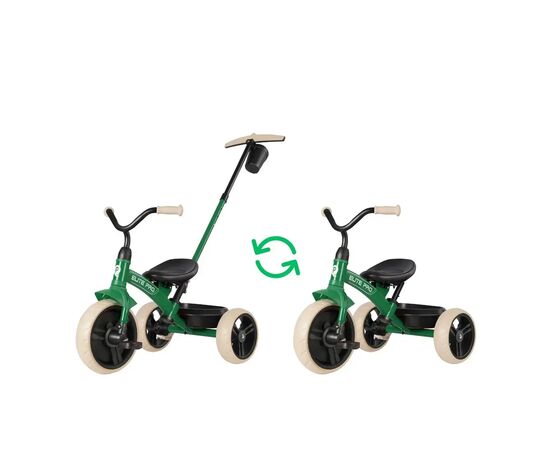 Детский велосипед QPlay Elite Pro трехколесный Green (T180-BEliteProGreen), изображение 2 Детский велосипед QPlay Elite Pro трехколесный Green (T180-BEliteProGreen), изображение 2
