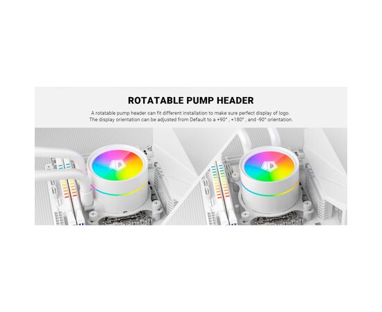 Система жидкостного охлаждения ID-Cooling ZOOMFLOW 360 XT V2 White, изображение 11 Система жидкостного охлаждения ID-Cooling ZOOMFLOW 360 XT V2 White, изображение 11