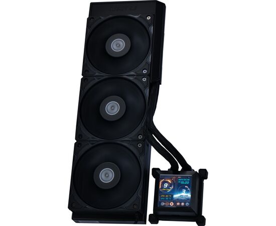 Система рідинного охолодження Lian Li HydroShift LCD 360S, Black (G89.GHSLCD36SB.00), зображення 2 Система рідинного охолодження Lian Li HydroShift LCD 360S, Black (G89.GHSLCD36SB.00), зображення 2