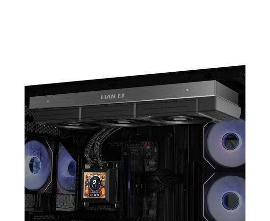 Система рідинного охолодження Lian Li HydroShift LCD 360S, Black (G89.GHSLCD36SB.00), зображення 5 Система рідинного охолодження Lian Li HydroShift LCD 360S, Black (G89.GHSLCD36SB.00), зображення 5