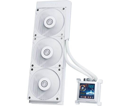 Система рідинного охолодження Lian Li HydroShift LCD 360S, White (G89.GHSLCD36SW.00), зображення 2 Система рідинного охолодження Lian Li HydroShift LCD 360S, White (G89.GHSLCD36SW.00), зображення 2